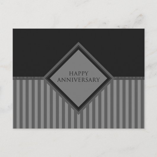 Happy Jubiläumsstreifen Postkarte (Vorderseite)