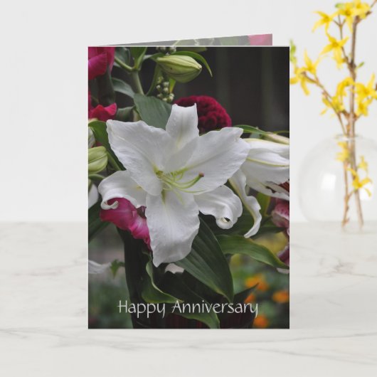 Happy-Jubiläumsvorlage Karte (Gelbe Blume)