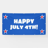 Happy July 4. Banner (Horizontal)