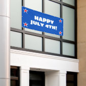 Happy July 4. Banner (Äußeres Gebäude)