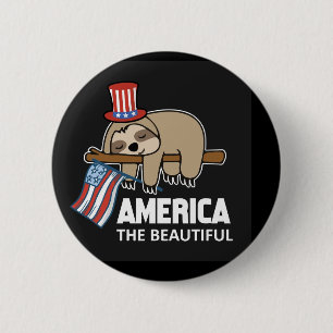 Happy July 4 Button