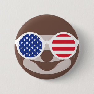 Happy July 4 Button