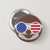 Happy July 4 Button (Vorne & Hinten)