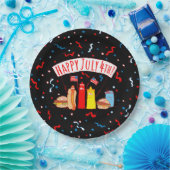 Happy July 4. Picnic Pappteller (Party)