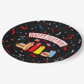 Happy July 4. Picnic Pappteller (Schrägansicht)
