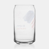 Happy July 4th Independence Day USA Party Dosenglas (Rückseite)