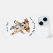 Happy Jumping Dog Art - Happy iPhone 15 Hülle (Rückseite (Horizontal))