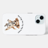 Happy Jumping Dog Art - New Day Posift Case-Mate iPhone Hülle (Rückseite (Horizontal))