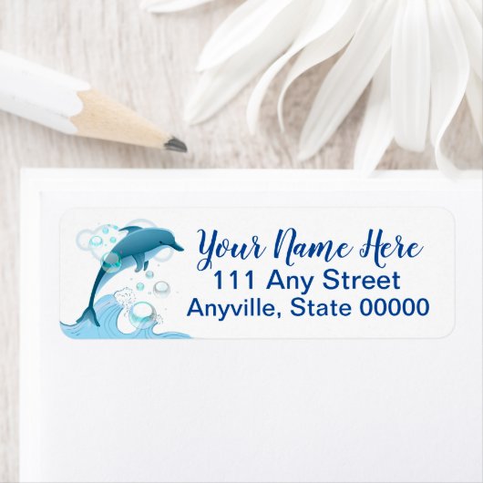 Happy Jumping Dolphin mit Blasen (Insitu)