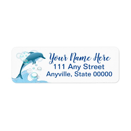 Happy Jumping Dolphin mit Blasen (Vorne)