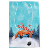 Happy Jumping Fox Geschenktasche Mittlere Geschenktüte (Vorderseite)