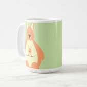 Happy Jumping Kangaroo Tasse (Vorderseite Links)