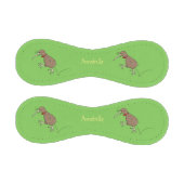 Happy Jumping Kiwi mit Bug-Krawatte Cartoon Design Baseball (Paneele)