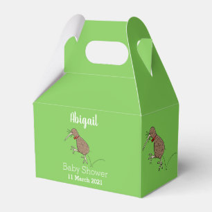 Happy Jumping Kiwi mit Bug-Krawatte Cartoon Design Geschenkschachtel