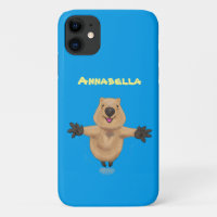 Happy Jumping Quokka Cartoon Design