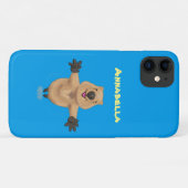 Happy Jumping Quokka Cartoon Design Case-Mate iPhone Hülle (Rückseite (Horizontal))