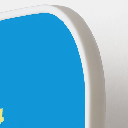 Happy Jumping Quokka Cartoon Design Pickleball Schläger (Linke Seite)