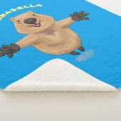 Happy Jumping Quokka Cartoon Design Sherpadecke (3/4)
