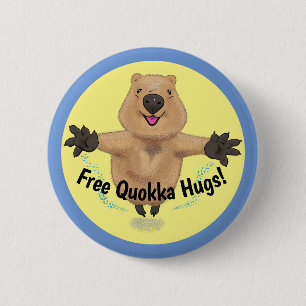 Happy Jumping Quokka-Cartoon-Taste Button