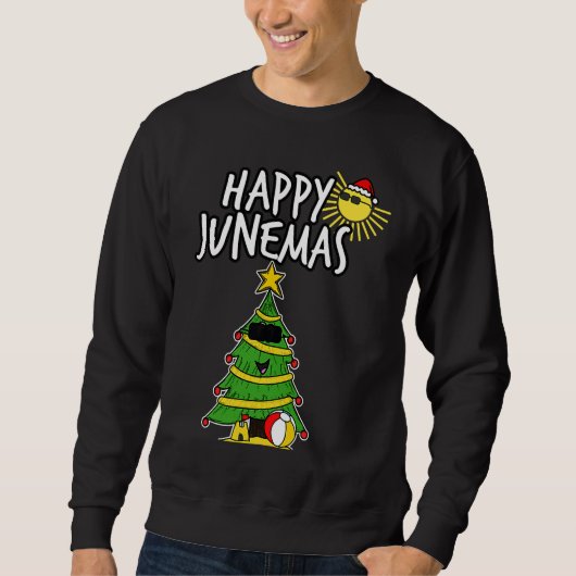Happy Junemas Christmas 25th June 2021  Tree Summe Sweatshirt (Vorderseite)