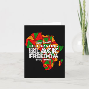 Happy Juneteenth 1865 Black Freedom Melanin Black Karte