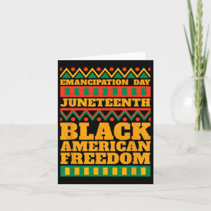 Happy Juneteenth 1865 Celebrate Emanzipation Day B Karte