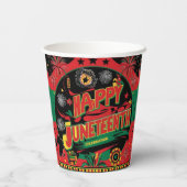 Happy Juneteenth 8oz Cups Pappbecher (Rückseite)