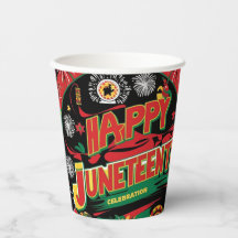 Happy Juneteenth 8oz Cups