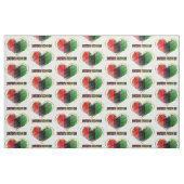 happy juneteenth african flag heart stoff (Fat Quarter (45,7 x 55,9 cm))