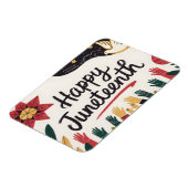 Happy Juneteenth Colorful Freedom Day Design Magnet (Linke Seite)
