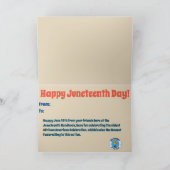 Happy Juneteenth Feiertagskarte (Innenseite)