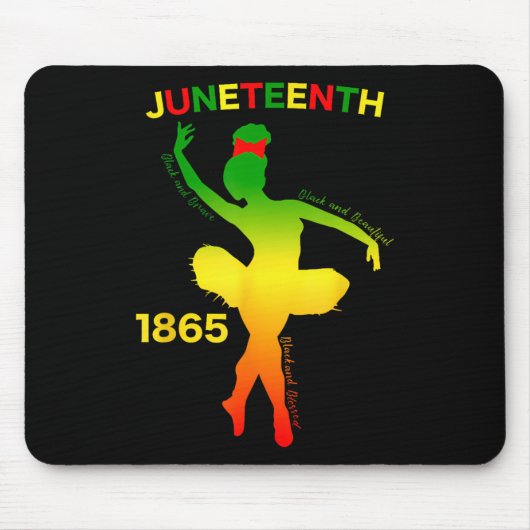 Happy Juneteenth ist mein Unabhängigkeitstag Dance Mousepad (Vorne)