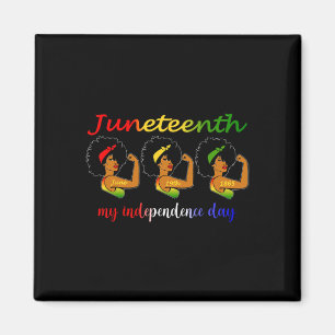 Happy Juneteenth ist mein Unabhängigkeitstag frei  Magnet