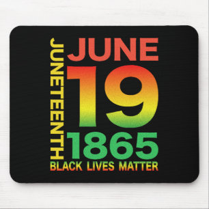 Happy Juneteenth ist mein Unabhängigkeitstag frei Mousepad