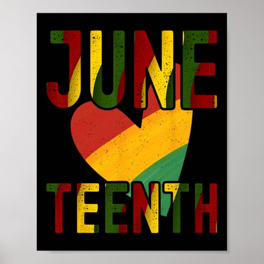 Happy Juneteenth ist mein Unabhängigkeitstag frei  Poster (Vorne)