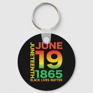 Happy Juneteenth ist mein Unabhängigkeitstag frei  Schlüsselanhänger