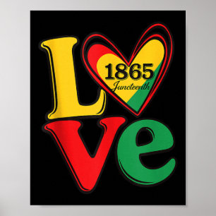 Happy Juneteenth ist mein Unabhängigkeitstag Schwa Poster