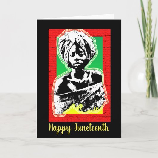 Happy Juneteenth Karte (Vorderseite)