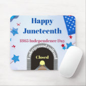 Happy Juneteenth Mousepad (Mit Mouse)