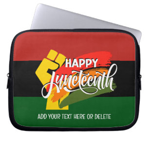HAPPY JUNETEENTH Pan African Laptopschutzhülle