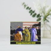 Happy Juneteenth Postkarte (Stehend Vorderseite)