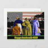 Happy Juneteenth Postkarte (Vorne/Hinten)