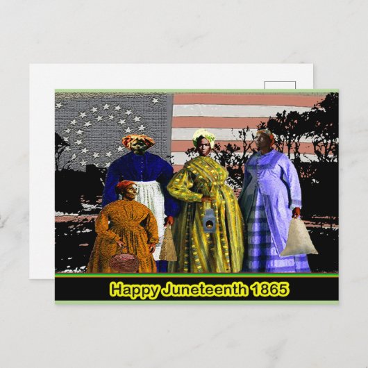 Happy Juneteenth Postkarte (Vorne/Hinten)