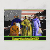 Happy Juneteenth Postkarte (Vorderseite)