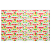 Happy Juneteenth Red Green Yellow Hands  Stoff (Fat Quarter (45,7 x 55,9 cm))