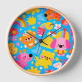 Happy Jungle Wall Clock Uhr (Vorderseite)