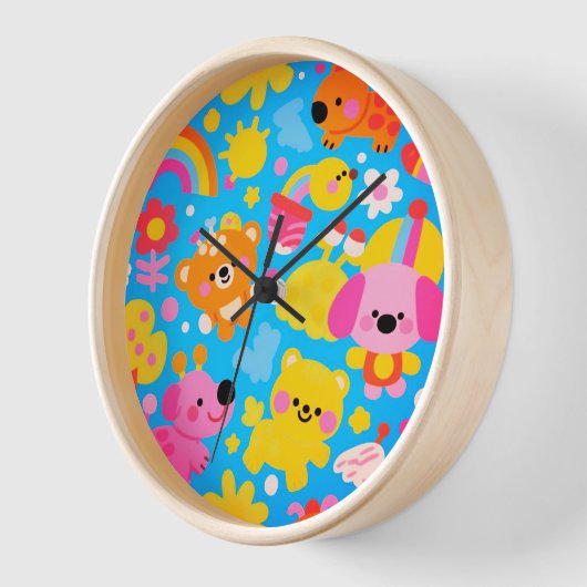 Happy Jungle Wall Clock Uhr (Winkel)
