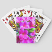 Happy Kalanchoe Blume Pink Magenta Lila Spielkarten (Rückseite)