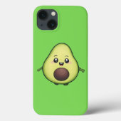 Happy Kawaii Avocado Case-Mate iPhone Hülle (Rückseite)
