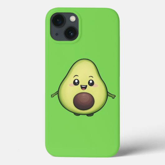 Happy Kawaii Avocado Case-Mate iPhone Hülle (Rückseite)